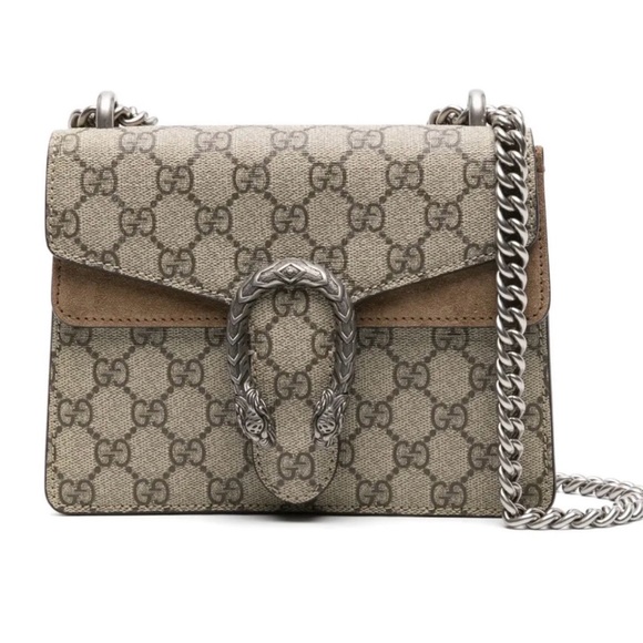 Gucci Handbags - Gucci Taupe Dionysus GG supreme Shoulder Bag